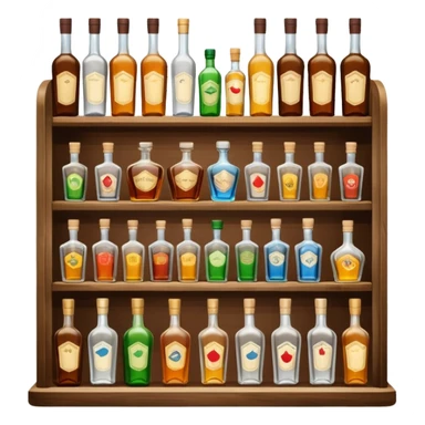 liquor store shelf sticker