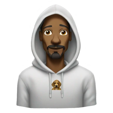 snoop dog with hoodie sticker