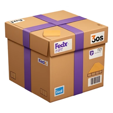 FedEx delivery parcel sticker
