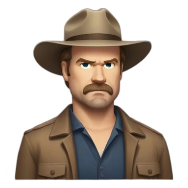 Jim Hopper David harbour sticker