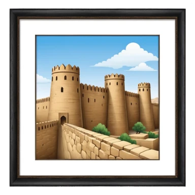 samarkand city walls sticker