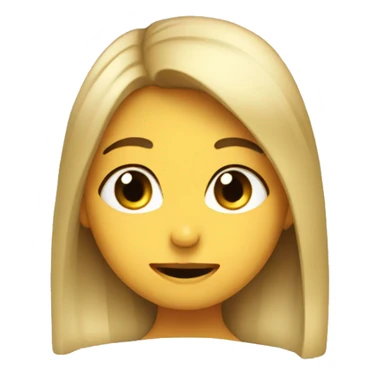 girl bitting her lips and putting her hair behind he ear in a shy way  sticker