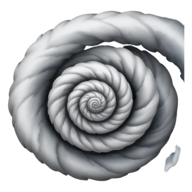 top down view of a tornado, swirling clouds, dramatic spiral sticker