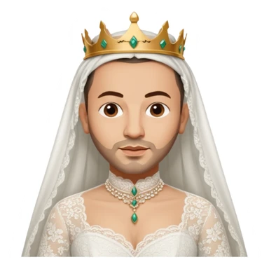 Robe mariage Blanche roi Mohammed VI du maroc sticker