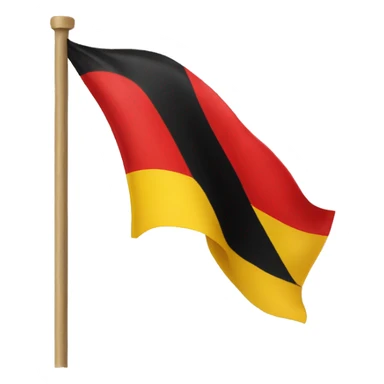 a red black and yellow flag sticker