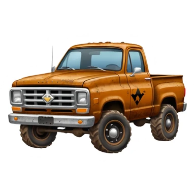 demolition derby pickup truck sticker