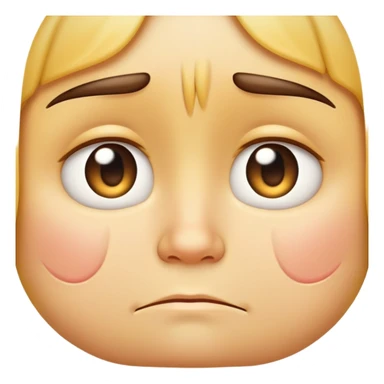 realistic sad face emoji with a green background, subtle tears, lifelike facial features sticker