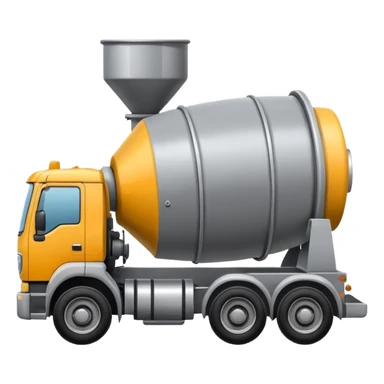 Concrete mixer truck sticker