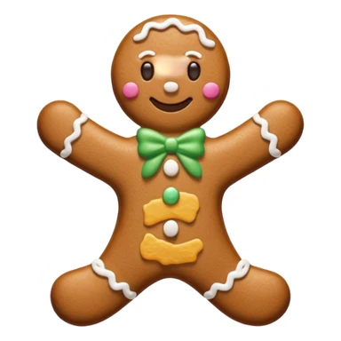 Gingerbread stylized sticker