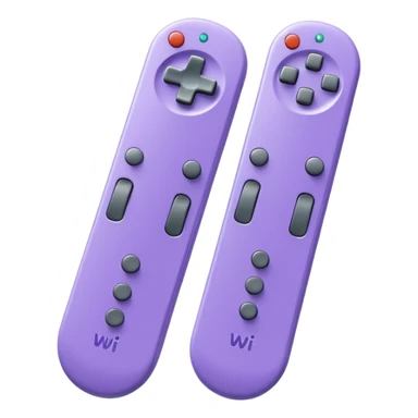 lavender purple wii remote sticker