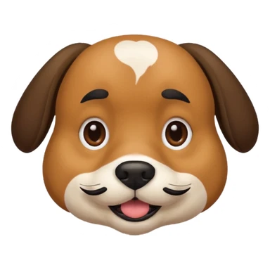 dog with black mustache sticker