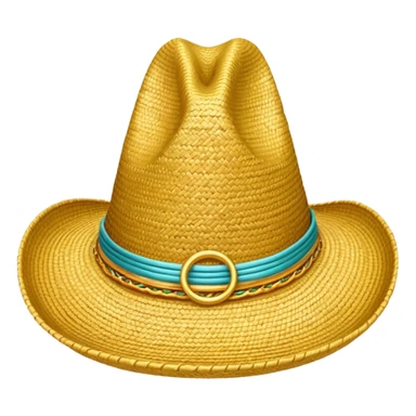 Sombrero Vueltiao con artos anillos sticker