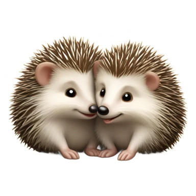 Hedgehogs love each other’s  sticker