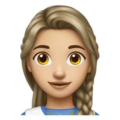 Ukraine girl sticker