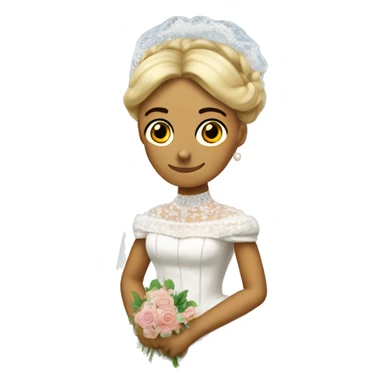 Napoleon Bonaparte in a wedding dress sticker