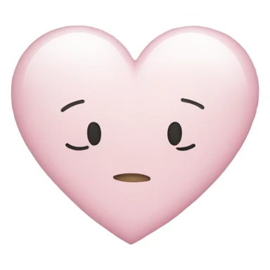 Light pink heart with white sparkles sticker