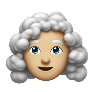 Lachende wolke sticker