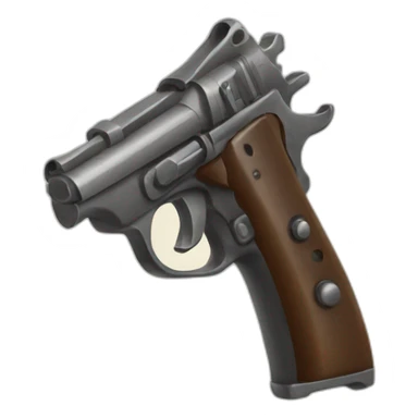 pistol with twisted barrel sticker