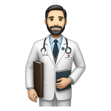 husband american 55 dark hair trimmed beard business suit pastor holding bible, wife asian age 55 black shoulder length hair wearing nurse uniform and nurse cap, no children sticker