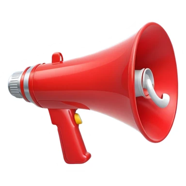 megaphone with social media icons sticker