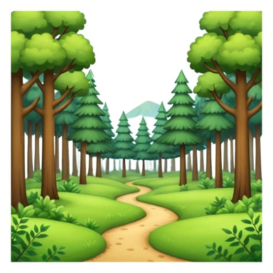 clearing" an open space in a forest, light, spacious, minimal. sticker