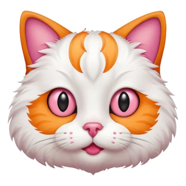 A stupid cat with every eye facing the opposite direction sticker