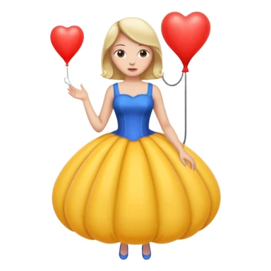 Woman Being Inflated   sticker