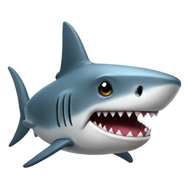 Shark with tophat sticker