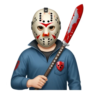 Jason Friday the 13th sticker