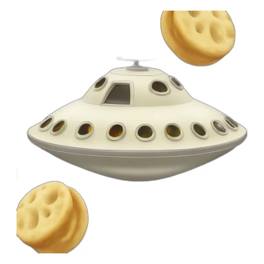 Flying saucer with dumplings sticker