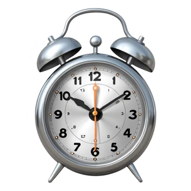 classic alarm clock with bells sticker