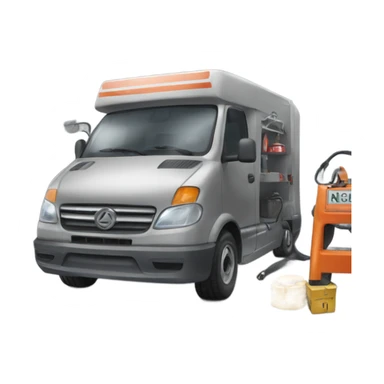 auto repair station front view  sticker