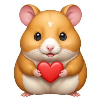 happy love hamster sticker