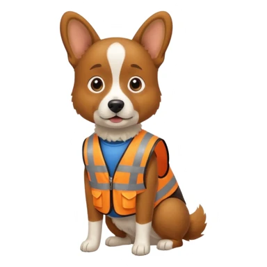 dog, Waste Management, safety vest, poop bag sticker