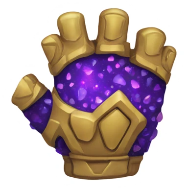 thanos glove love hearts stones sticker