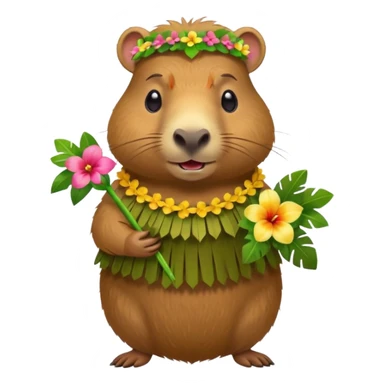 capybara hoola dress up sticker