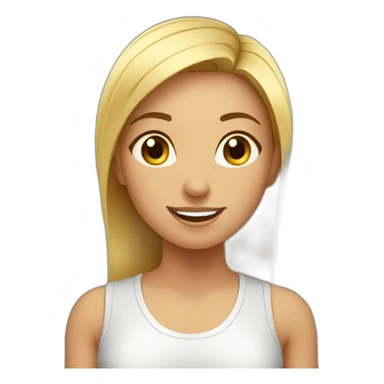 girl booking a crossfit class sticker