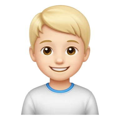 child walking with a smile, cheerful and active sticker