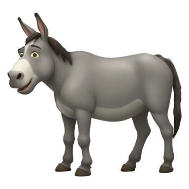 shrek sniffing donkey sticker
