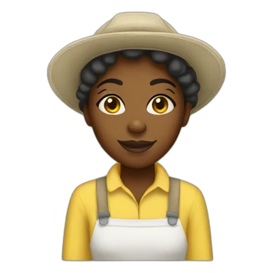 black girl beekeeper sticker