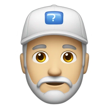 Boring white man with Beard and cap sticker