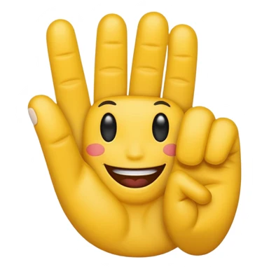 Fuck you finger with a smiling face sticker