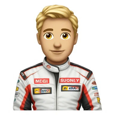 race car driver sticker