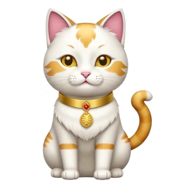 a good luck chinese cat sticker