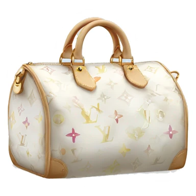 White Louis Vuitton bag sticker