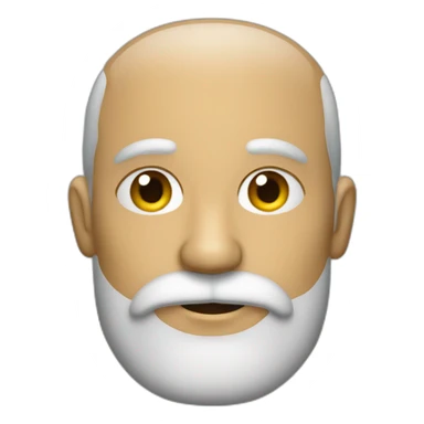 Hombre calvo con barba sticker