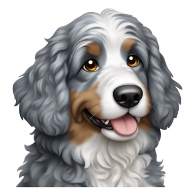 blue Merle Bernedoodle sticker