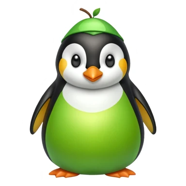 A penguin shaped pear 🐧🍐 sticker