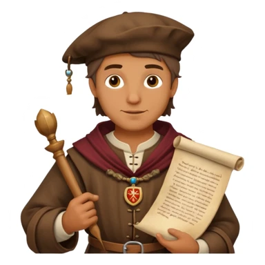 merchant in medieval time  sticker