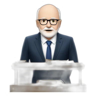 frans timmermans manifesting to become prime minister sticker